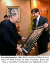 Sindh Chief Minister Syed Murad Ali presents his photo with His Highness The Aga Khan  2017-12-19